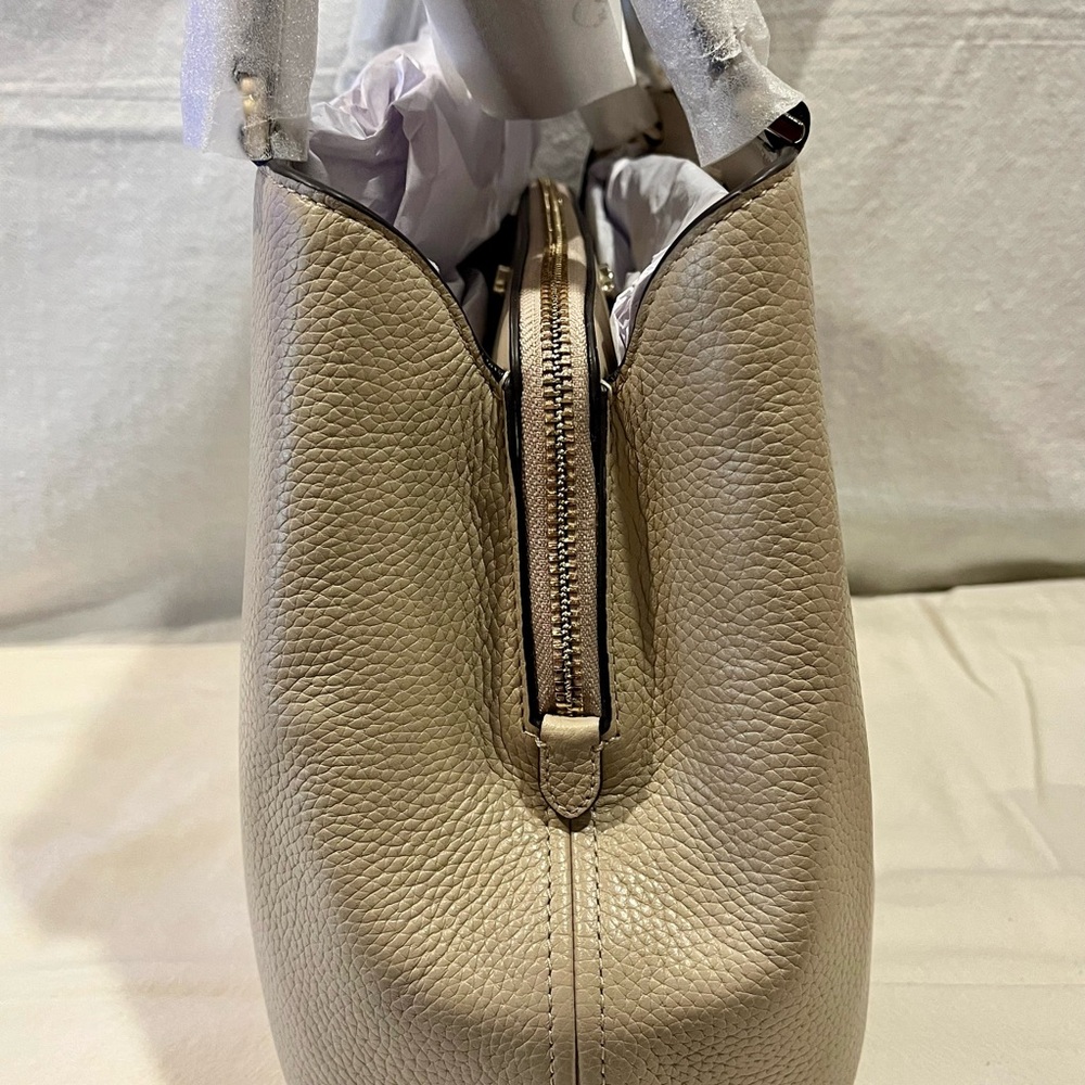 NWT Kate Spade Lena Light Sand Pebb Colorblock Satchel and Bilfold Pair - Picture 11 of 14